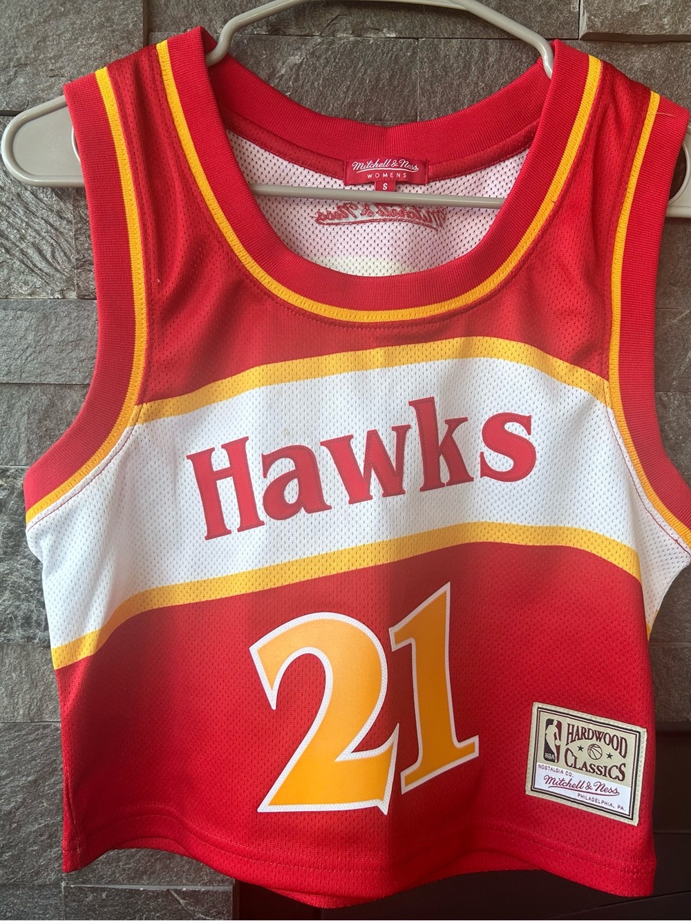 Mitchell & Ness Atlanta Hawks Cropped Jersey
